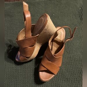 Clarks Artisan Brown Leather Sandals